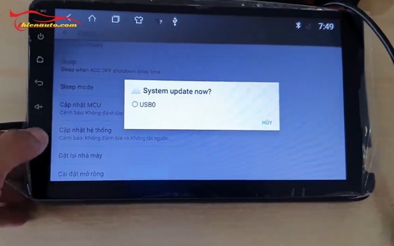 Hướng dẫn cách cập nhật màn hình android ô tô chuẩn kỹ thuật