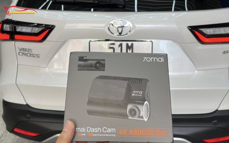Lắp camera hành trình 70mai A800SE cho xe Toyota Yaris Cross