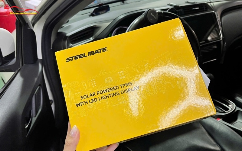 Honda City lắp cảm biến áp suất lốp Steelmate T11 pro 