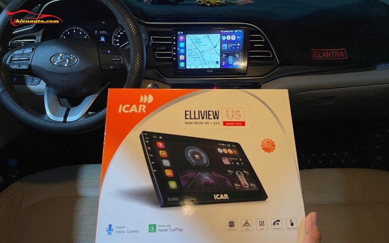 Màn hình Android ô tô10 inch: Màn hình Android ICAR Elliview U5 2K