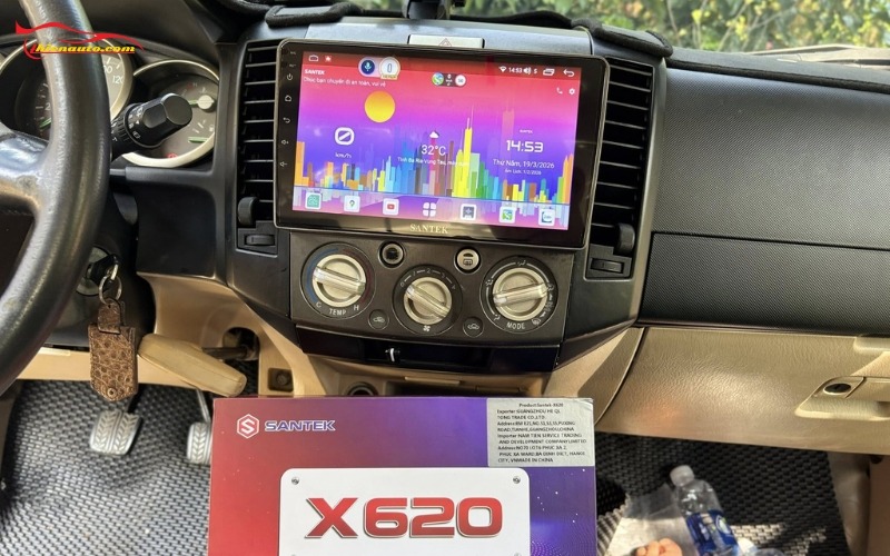 Màn hình Android 10 inch: Màn Santek Android X620