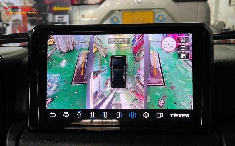 Màn hình Android 10 inch: Màn hình Android Teyes CC3 2K liền cam 360