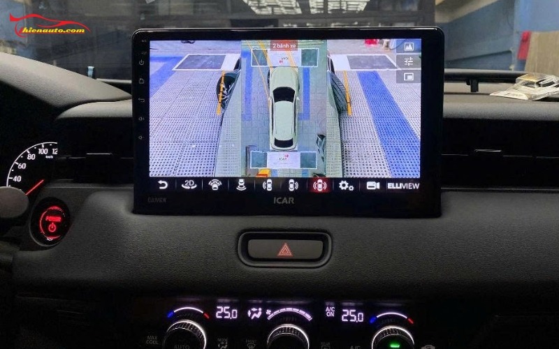 Honda HRV 2025 lắp màn hình liền cam 360 Elliview S5 Basic
