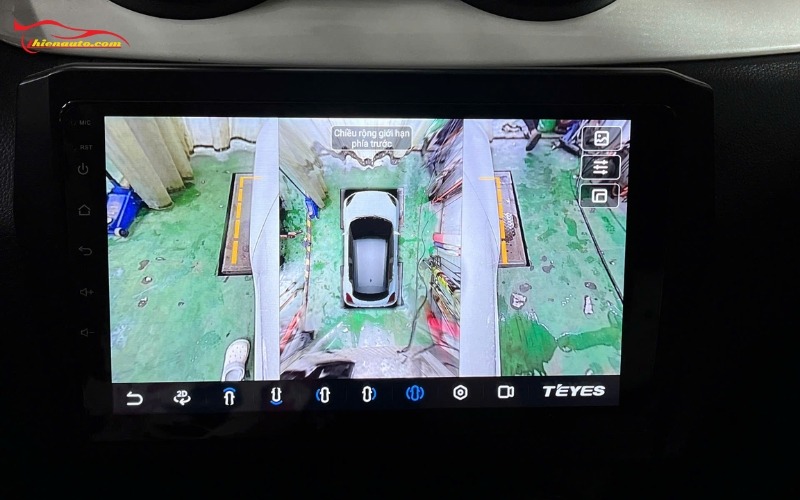 Nâng cấp lắp đặt màn hình Android ô tô liền camera 360 độ 
