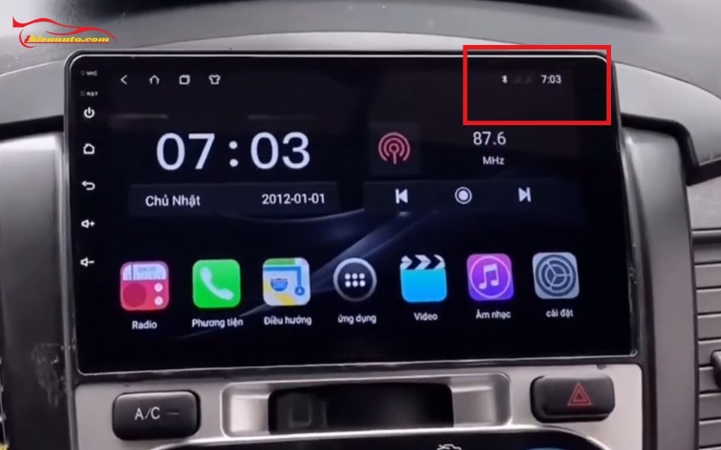 Màn hình Android ô tô không nhận sim cũng có thể do lỗi tạm thời 