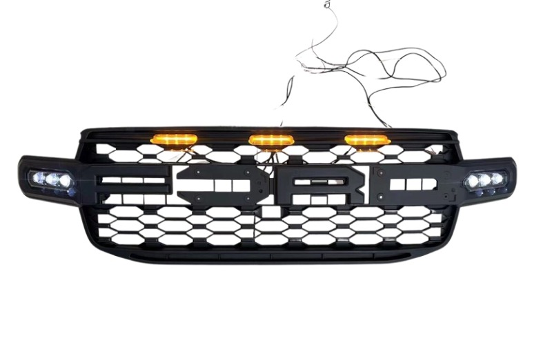 Mặt calang Ford Ranger chữ FORD mẫu STORM có đèn LED