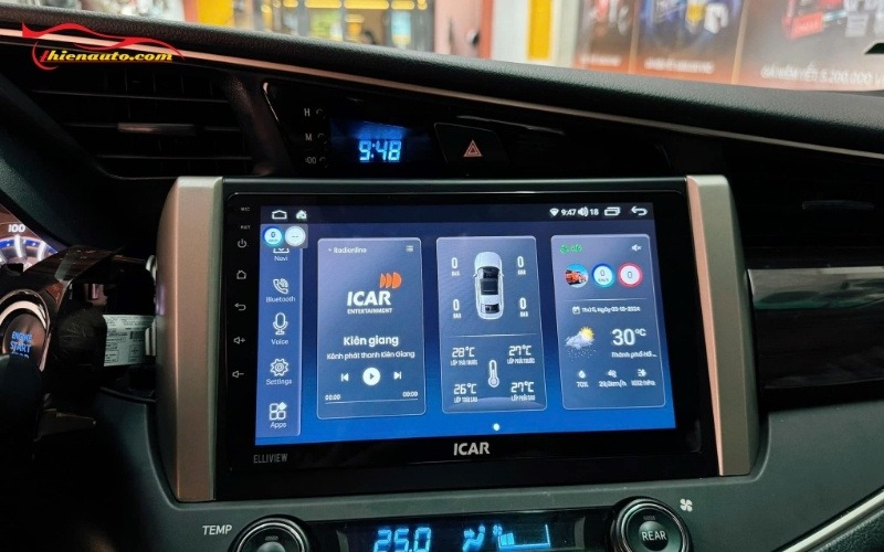 Lên màn hình Android ô tô Innova chính hãng tại Thiện Auto
