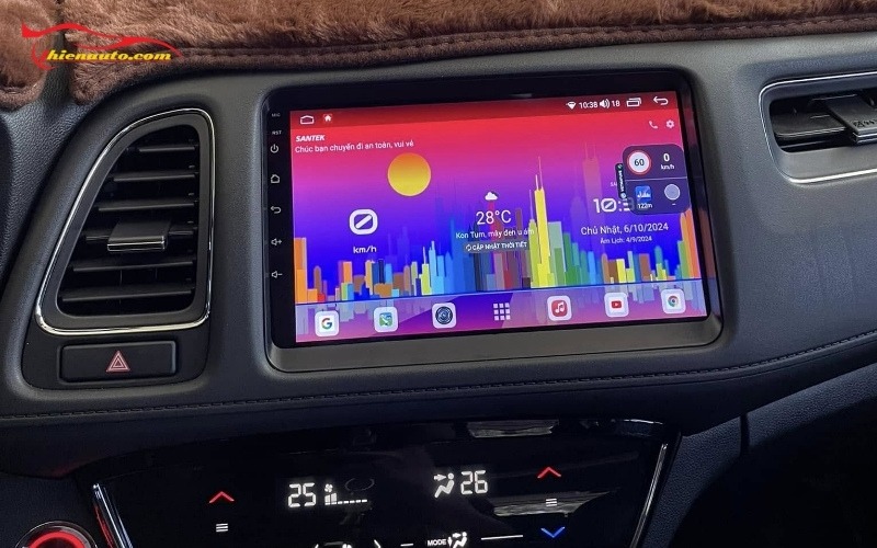 Màn hình Android Honda HRV Hình ảnh độ màn hình HRV thực tế tại Thiện Auto