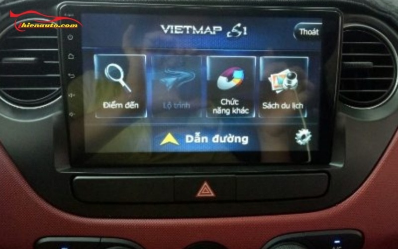 Hình ảnh thực tế lắp màn hình Android Hyundai Grand i10 tại Thiện Auto