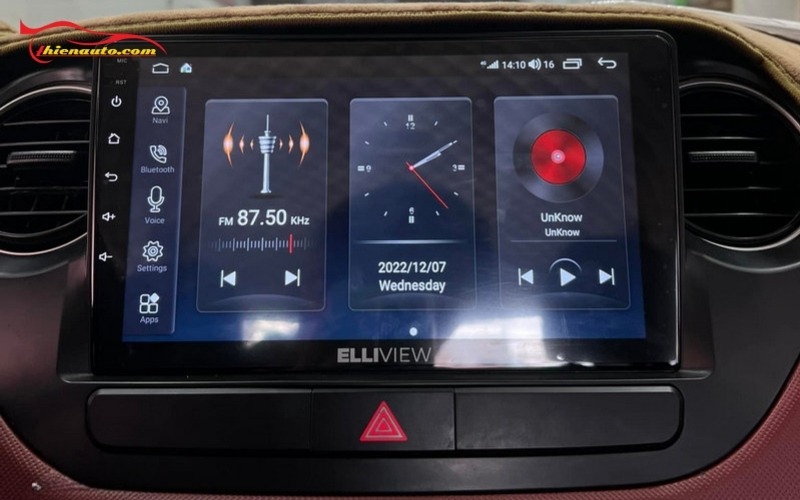 Độ màn hình Android Hyundai Grand i10 chính hãng, giá tốt tại Thiện Auto