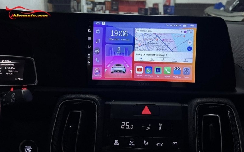 Màn hình Android Kia Sonet Santek chính hãng, lắp đặt tại Thiện Auto