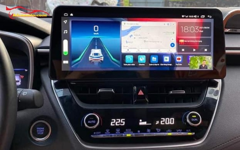 Màn hình Android Toyota Corolla Cross Hình ảnh lắp đặt màn hình Android Toyota Corolla Cross thực tế tại Thiện Auto