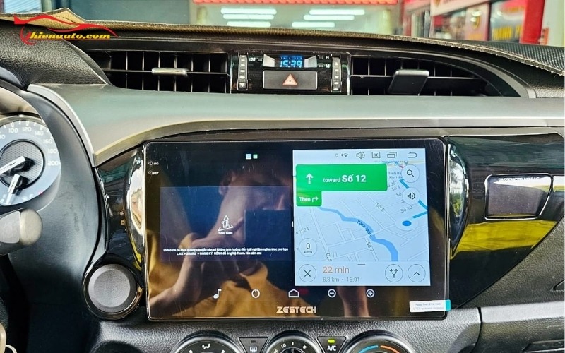 Độ màn hình Android Toyota Hilux chính hãng tại Thiện Auto