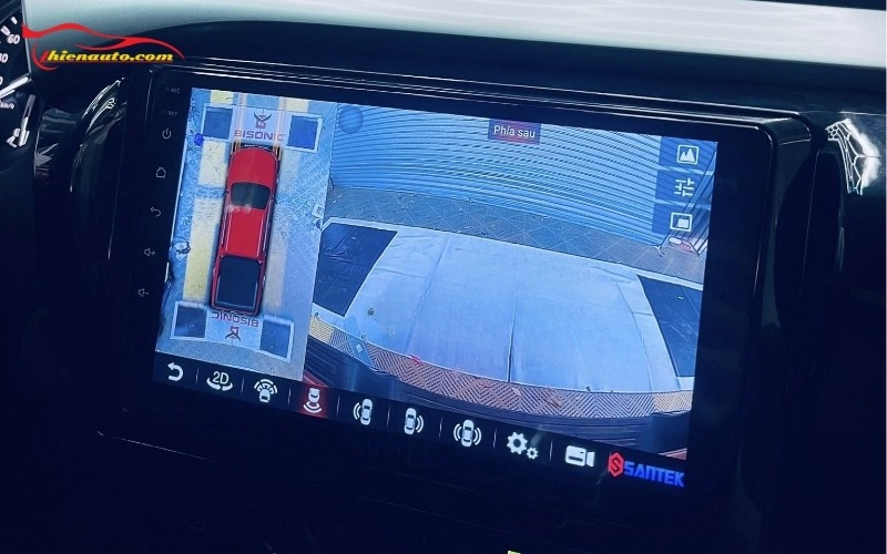 Độ màn hình Android Toyota Hilux Santek  chính hãng tại Thiện Auto