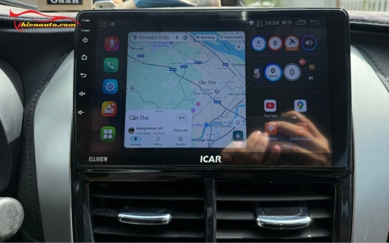 Màn hình Android Toyota Vios Hình ảnh thực tế lắp màn hình Android Toyota Vios tại Thiện Auto