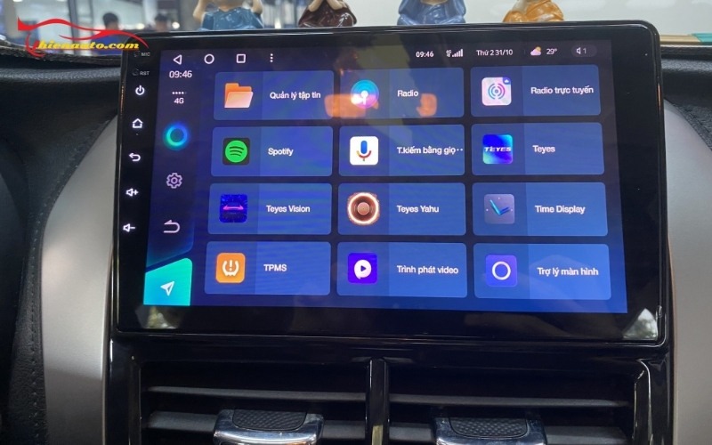 Màn hình Android Toyota Vios Màn hình Android Toyota Vios chính hãng Santek, giá tốt