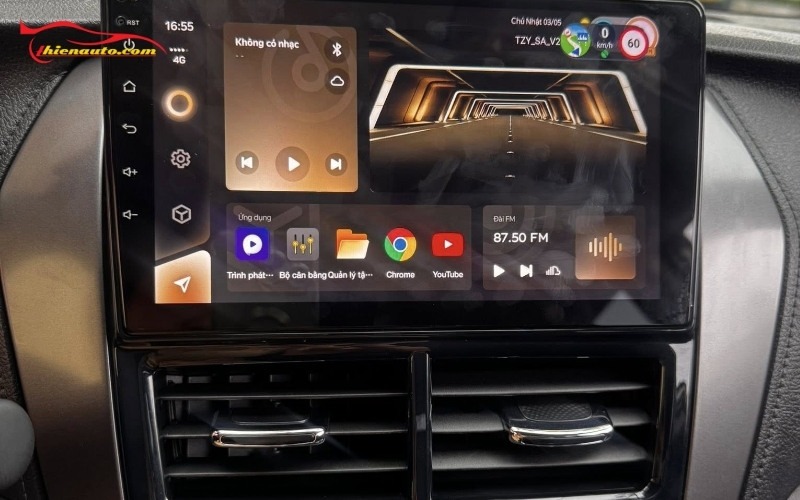 Màn hình Android Toyota Vios Hình ảnh thực tế lắp màn hình Android Toyota Vios tại Thiện Auto