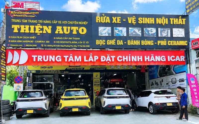 Tấm bảo vệ pin Vinfast Minio Green Trung tâm chăm sóc xe Thiện Auto 731 Đỗ Xuân Hợp, Phường Phú Hữu, Thành phố Thủ Đức, TP. HCM