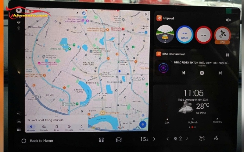 Android box là phụ kiên Geely EX5 quan trọng không thể thiếu