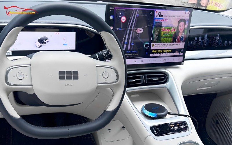 Lắp Android Box Geely EX2 có kho giải trí đa dạng ngay trên màn hình zin xe