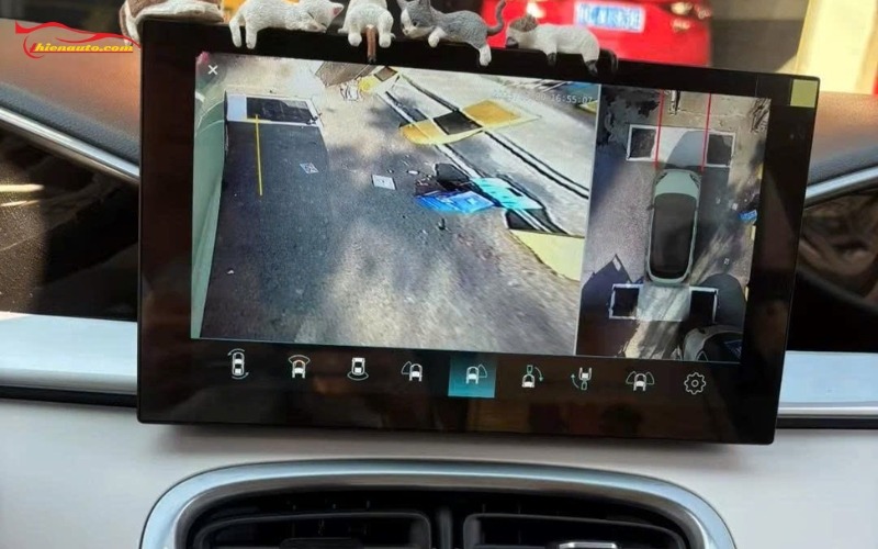 Camera 360 Geely EX2 ghi hình toàn cảnh xung quanh xe