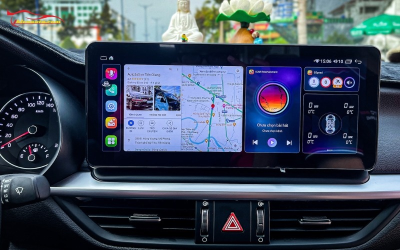 Độ màn hình Android Kia K3 giúp cải thiện thêm nhiều tính năng mới, cải thiện những hạn chế màn nguyên bản 