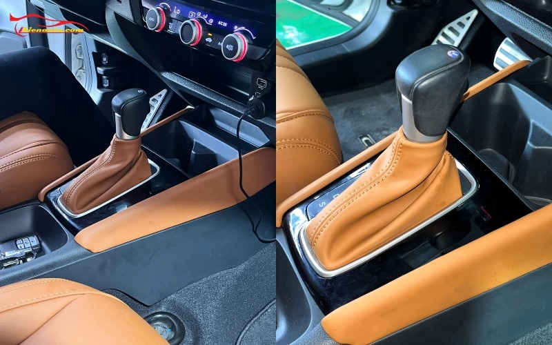 Honda City Rs 2021 bọc ghế da Nappa Luxury nâng cấp nội thất sang trọng Honda City RS 2021 bọc cần số đồng bộ với màu nội thất ghế da