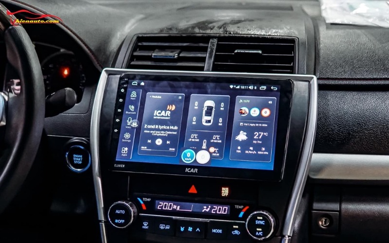 Màn hình Android Toyota Camry: Độ màn hình Android ICAR Elliview SEP liền camera 360