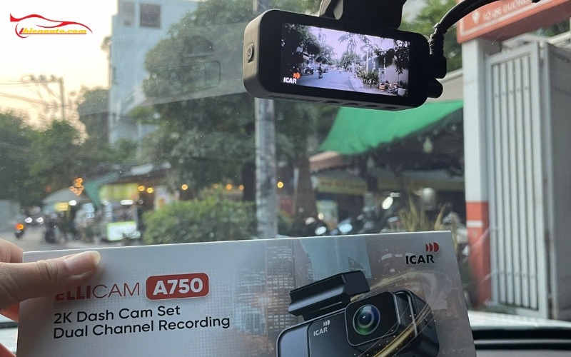 VinFast VF9 lắp camera hành trình Ellicam A750: Thông số kỹ thuật camera A750