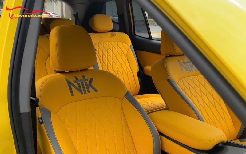 Hình ảnh thực tế Vinfast Limo Green vàng độ full nội thất tại Thiện Auto