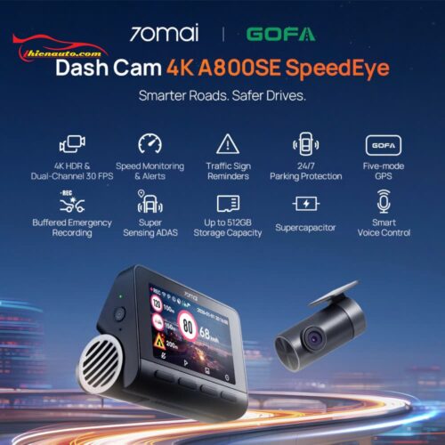 Thông số kỹ thuật camera hành trình 70mai A800SE Speed Eye