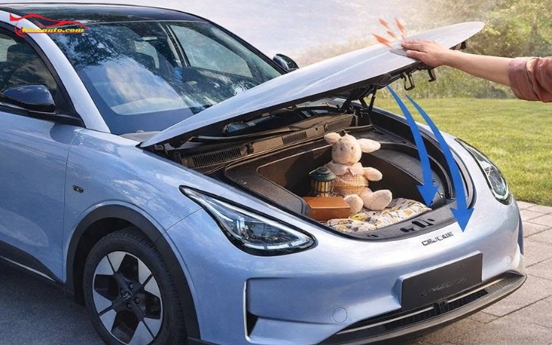 Độ cốp trước điện Geely EX2 Độ cốp trước điện Geely EX2 gõ là tự mở