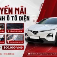 Khuyến mãi vệ sinh xe ô tô điện combo 800.000 VNĐ