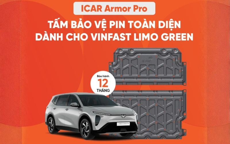 Tấm bảo vệ pin VinFast Limo Green ICAR AMOR PRO 