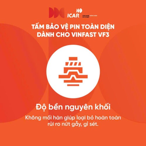 Tấm bảo vệ pin VinFast VF3 ICAR AMOR PRO: Thiết kế nguyên khối không mối hàn