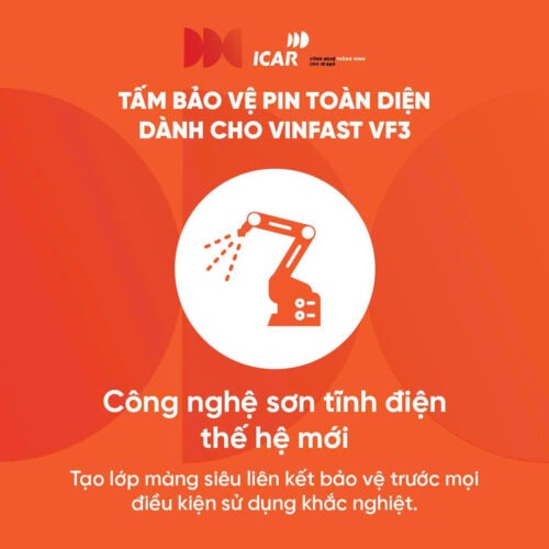 Tấm bảo vệ pin VinFast VF3 ICAR AMOR PRO: Công nghệ sơn tĩnh điện thế hệ mới 
