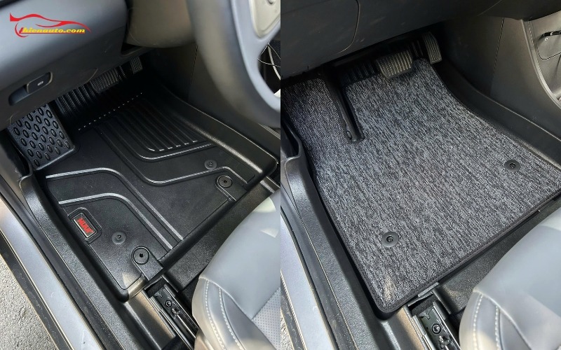 Thảm sàn nhựa TPE Geely EX2 Ưu điểm thảm sàn TPE Geely EX2 là khả năng vệ sinh nhanh chóng