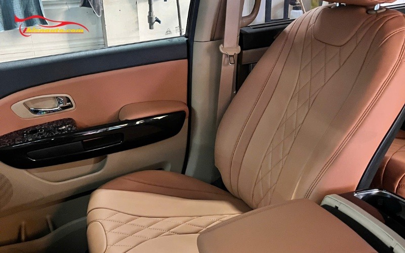 Bọc ghế da Vinfast VF MPV 7 nâng tầm thẩm mỹ nội thất xe