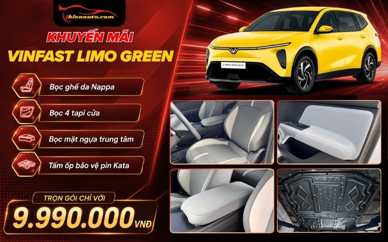 Combo bọc da nội thất ốp pin 9.990.000 VNĐ