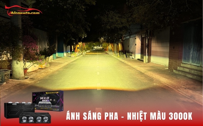Hình ảnh ánh sáng Pha của đèn trợ sáng M40 Ultra V2