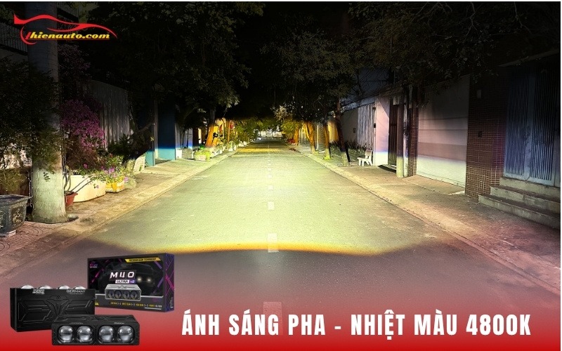 Hình ảnh ánh sáng Pha của đèn trợ sáng M40 Ultra V2