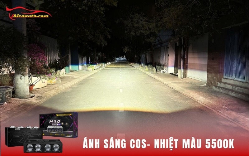 Hình ảnh ánh sáng Cos của đèn trợ sáng Titan M40 Ultra V2