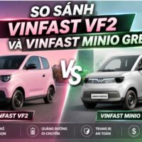 So sánh VinFast VF2 và VinFast Minio Green