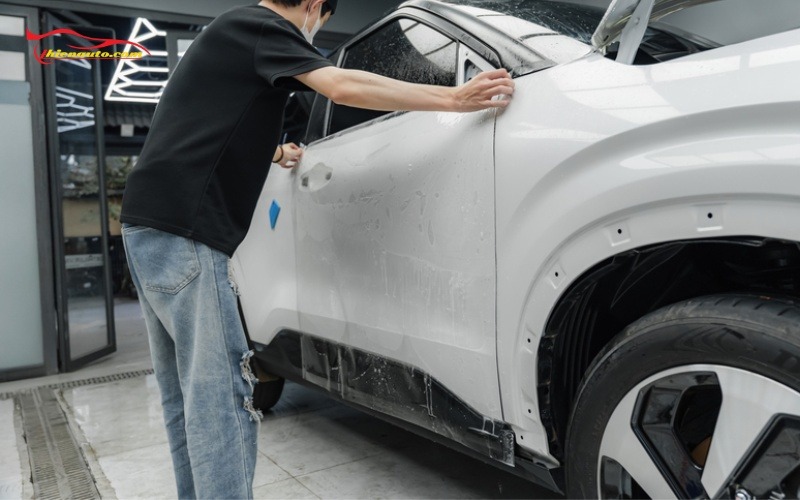 Dán PPF Mitsubishi Xforce Thiện Auto có quy trình dán PPF Mitsubishi Xforce chuyên nghiệp
