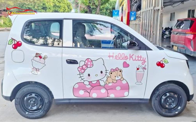 Dán decal Vinfast VF2 vị trí thân xe tăng diện mạo nội thất