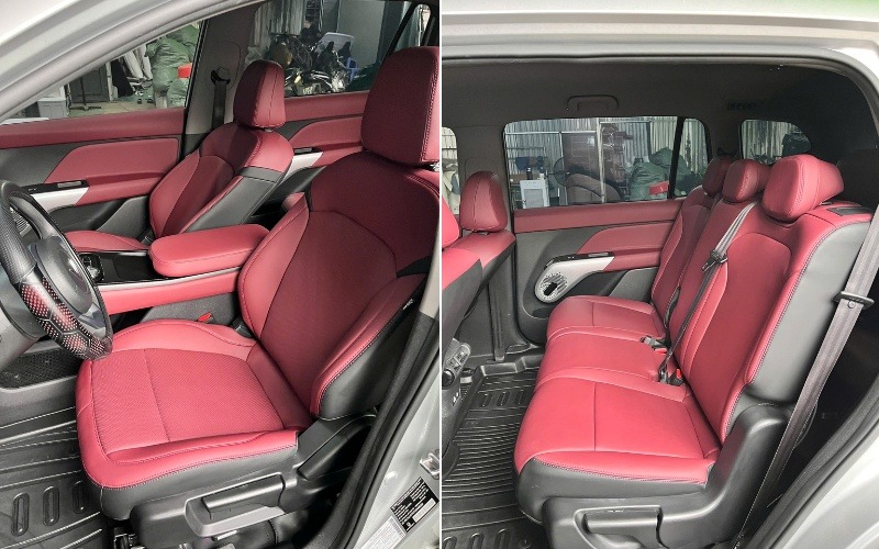 Tổng hợp 50+ mẫu bọc ghế da Vinfast Limo Green Đẹp hot nhất 2026 Mẫu bọc ghế da VinFast Limo Green màu đỏ thời thượng tại Thiện Auto