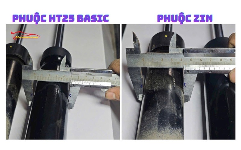 Phuộc sau HT25 Basic VinFast VF6/VF7 Phuộc sau HT25 Basic VinFast VF6 và VF7 có thân phuộc lớn