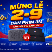 Dán phim cách nhiệt 3M VinFast Mừng lễ 2/9 Tặng Ốp Pin Thiện Auto