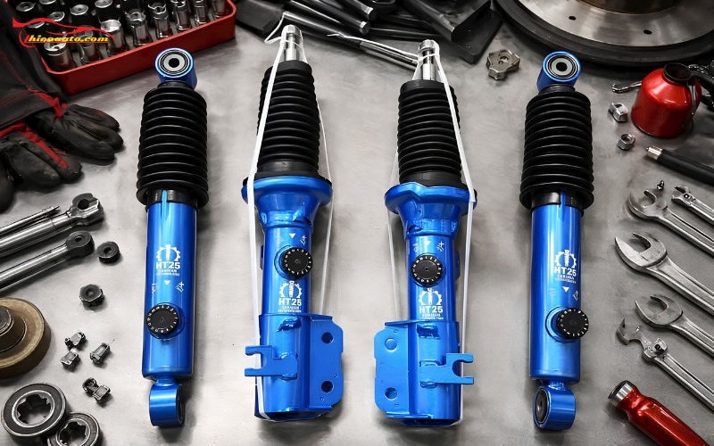 Phuộc sau HT25 Rebound 16 nấc VinFast VF3 Combo giảm xóc/ phuộc trước/ sau HT25 Rebound 16 nấc VinFast VF3