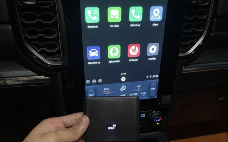 Thiện Auto lắp Android Box cho Ford Everest sử dụng giắc cắm zin
